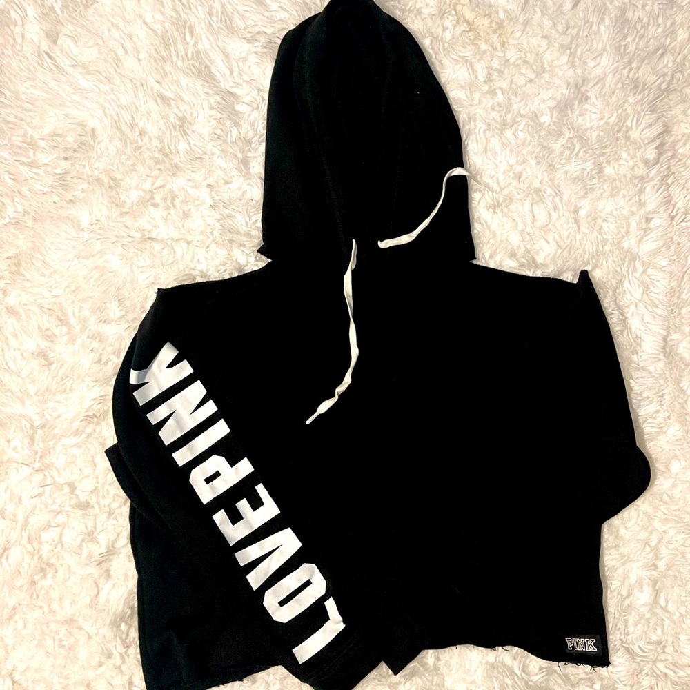 Pink everyday sweatshirt cold shoulder